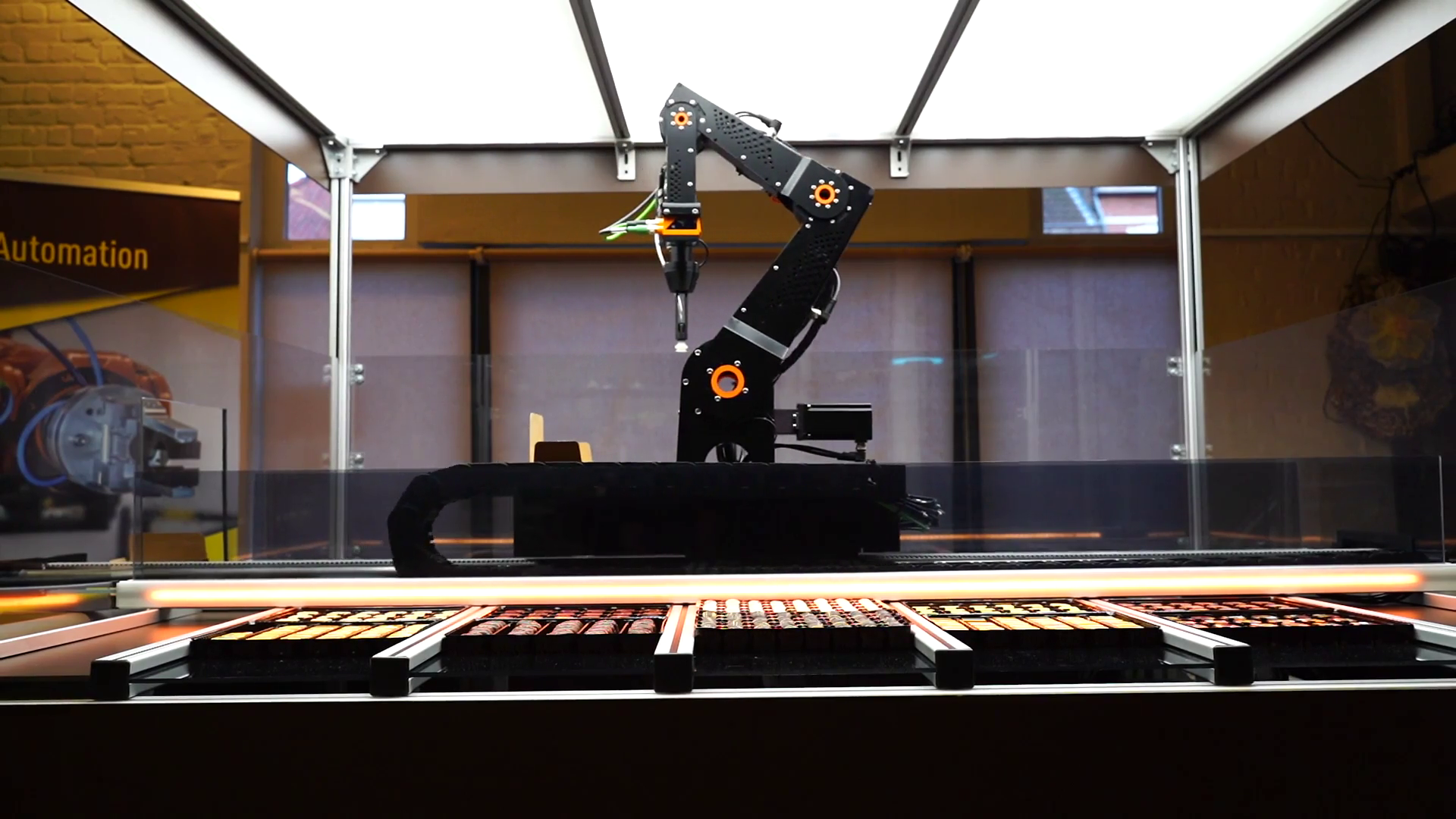 This robot sells chocolates