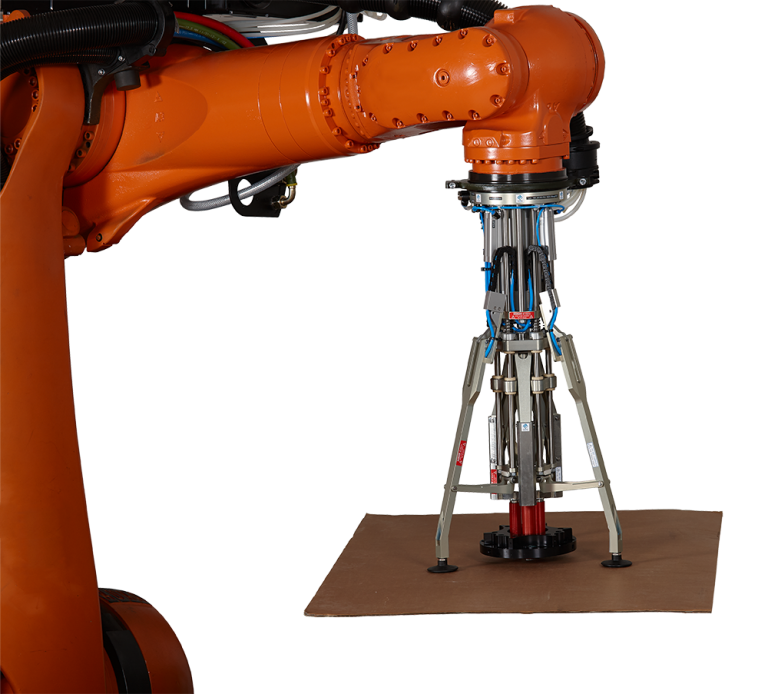 Robotic arm grippers with plastic plain and linear bearings igus